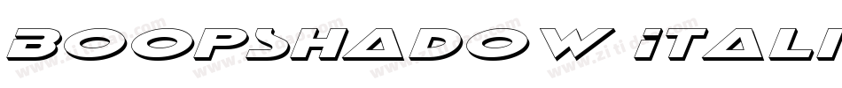 BoopShadow Italic字体转换
